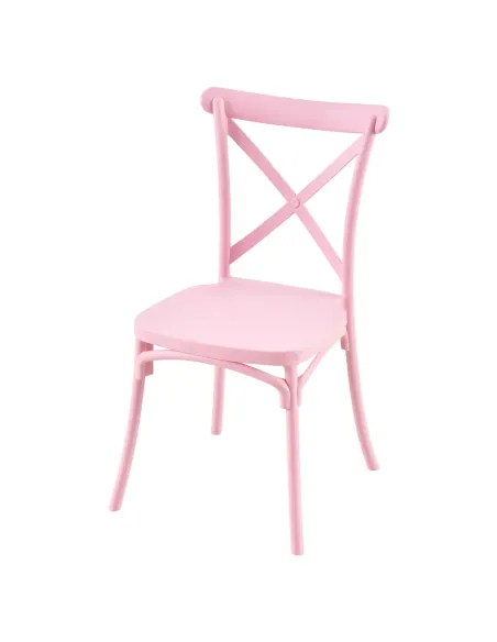 Scaun pliabil SAVITA, interior/exterior, 50x47x90 cm, plastic, roz | MobilaOK