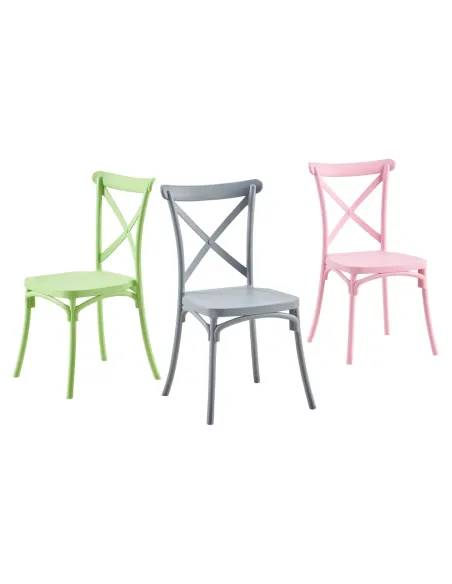 Scaun pliabil SAVITA, interior/exterior, 50x47x90 cm, plastic, roz | MobilaOK