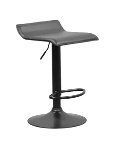 Scaun de bar BAILI, bucătărie/bar, 38x39x64-84.5 cm, piele ecologică și metal | MobilaOK