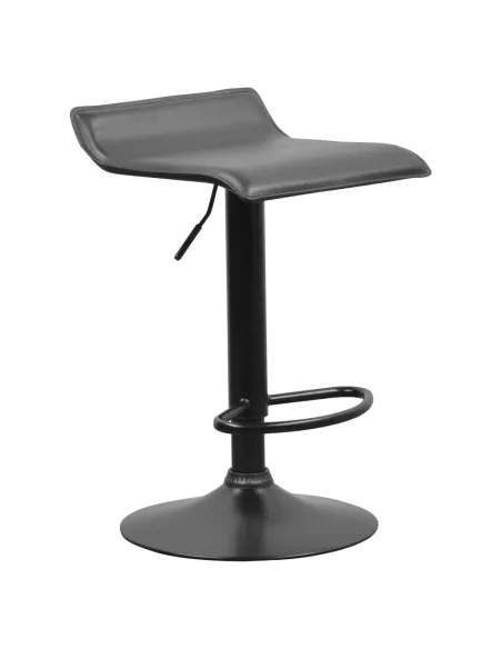 Scaun de bar BAILI, bucătărie/bar, 38x39x64-84.5 cm, piele ecologică și metal | MobilaOK