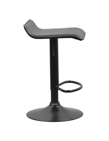 Scaun de bar BAILI, bucătărie/bar, 38x39x64-84.5 cm, piele ecologică și metal | MobilaOK