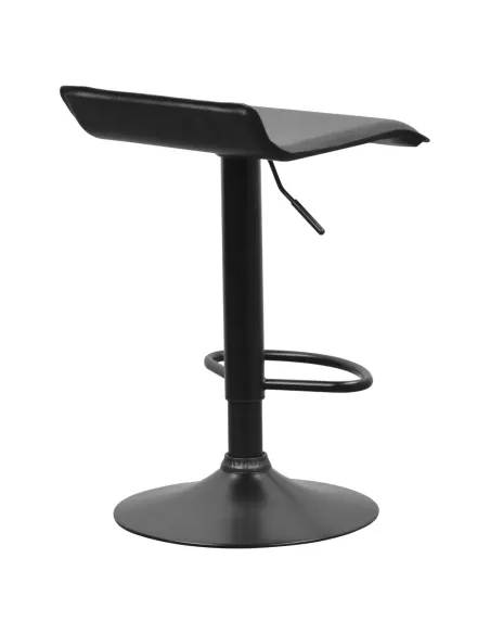 Scaun de bar BAILI, bucătărie/bar, 38x39x64-84.5 cm, piele ecologică și metal | MobilaOK