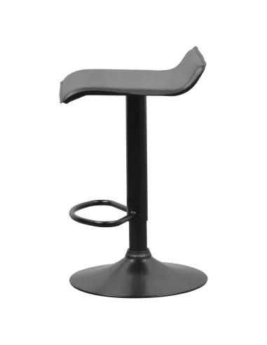 Scaun de bar BAILI, bucătărie/bar, 38x39x64-84.5 cm, piele ecologică și metal | MobilaOK