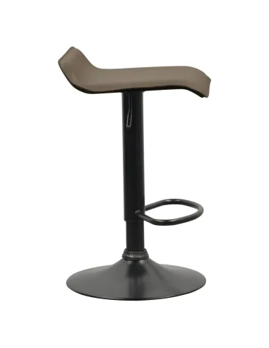 Scaun de bar BAILI, bucătărie/bar, 38x39x64-84.5 cm, Piele ecologică | MobilaOK
