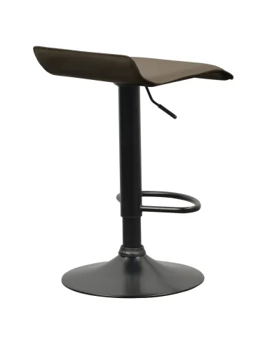 Scaun de bar BAILI, bucătărie/bar, 38x39x64-84.5 cm, Piele ecologică | MobilaOK