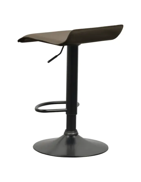 Scaun de bar BAILI, bucătărie/bar, 38x39x64-84.5 cm, Piele ecologică | MobilaOK