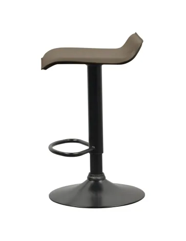 Scaun de bar BAILI, bucătărie/bar, 38x39x64-84.5 cm, Piele ecologică | MobilaOK