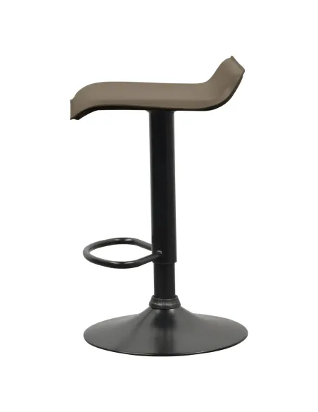 Scaun de bar BAILI, bucătărie/bar, 38x39x64-84.5 cm, Piele ecologică | MobilaOK