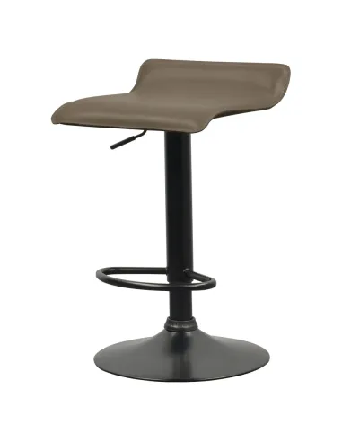 Scaun de bar BAILI, bucătărie/bar, 38x39x64-84.5 cm, Piele ecologică | MobilaOK