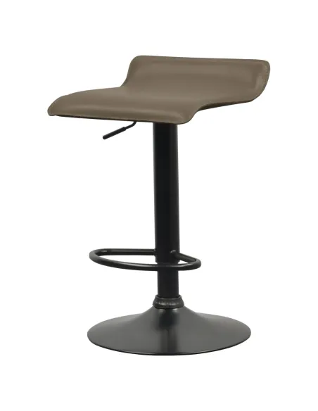 Scaun de bar BAILI, bucătărie/bar, 38x39x64-84.5 cm, Piele ecologică | MobilaOK