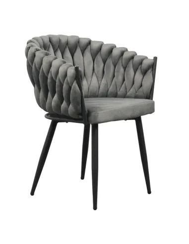 Scaun Bucătărie BLER, 64x55x78 cm, Velvet Metal Cadru Metalic | MobilaOK