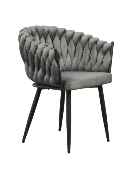 Scaun Bucătărie BLER, 64x55x78 cm, Velvet Metal Cadru Metalic | MobilaOK