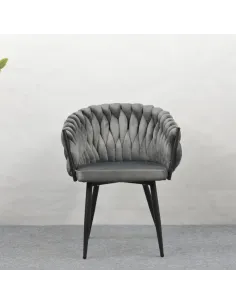 Scaun Bucătărie BLER, 64x55x78 cm, Velvet Metal Cadru Metalic | MobilaOK 2