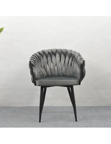 Scaun Bucătărie BLER, 64x55x78 cm, Velvet Metal Cadru Metalic | MobilaOK