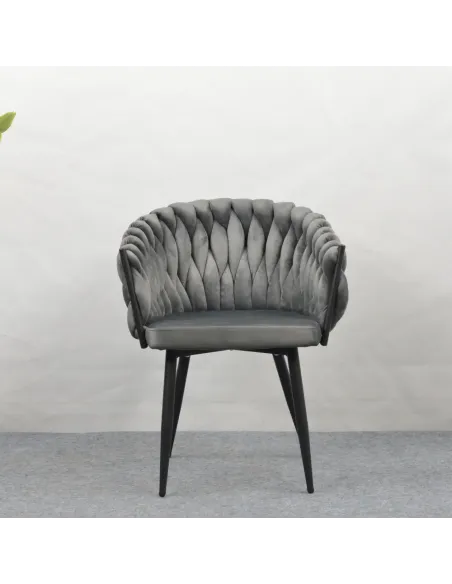 Scaun Bucătărie BLER, 64x55x78 cm, Velvet Metal Cadru Metalic | MobilaOK