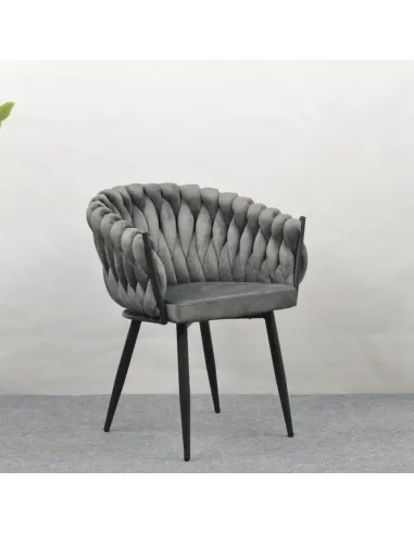 Scaun Bucătărie BLER, 64x55x78 cm, Velvet Metal Cadru Metalic | MobilaOK