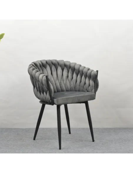 Scaun Bucătărie BLER, 64x55x78 cm, Velvet Metal Cadru Metalic | MobilaOK