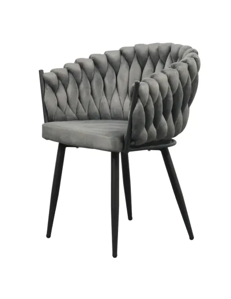 Scaun Bucătărie BLER, 64x55x78 cm, Velvet Metal Cadru Metalic | MobilaOK