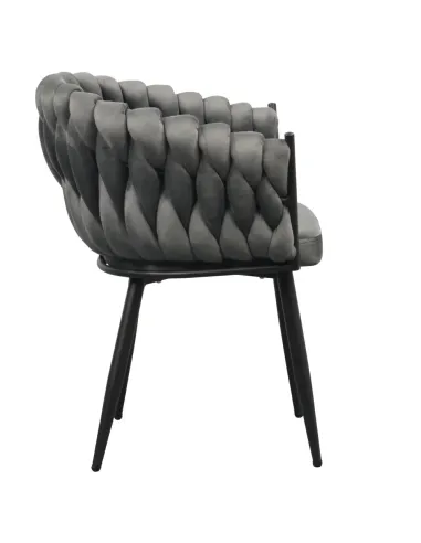 Scaun Bucătărie BLER, 64x55x78 cm, Velvet Metal Cadru Metalic | MobilaOK