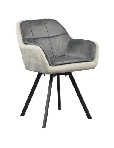 Fotoliu FLER, sufragerie, 57x58x81 cm, Velvet, metal | MobilaOK