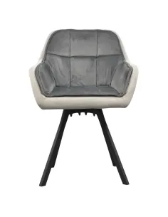 Fotoliu FLER, sufragerie, 57x58x81 cm, Velvet, metal | MobilaOK 2