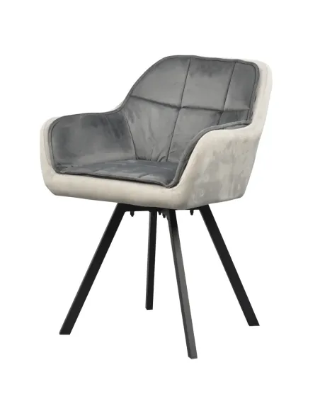 Fotoliu FLER, sufragerie, 57x58x81 cm, Velvet, metal | MobilaOK