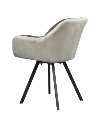 Fotoliu FLER, sufragerie, 57x58x81 cm, Velvet, metal | MobilaOK