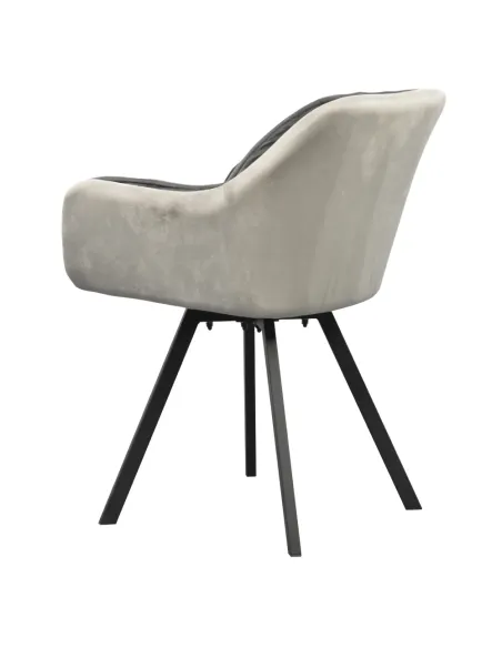 Fotoliu FLER, sufragerie, 57x58x81 cm, Velvet, metal | MobilaOK