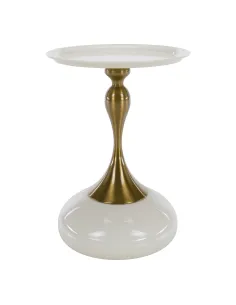 Măsuță auxiliară FEJ, living, Ø38.3x53.5 cm, Metal | MobilaOK