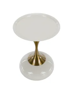 Măsuță auxiliară FEJ, living, Ø38.3x53.5 cm, Metal | MobilaOK 2