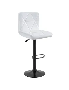 Scaun de bar SELEST, bucătărie/bar, 43x51x90-111 cm, Piele ecologică & Metal | MobilaOK