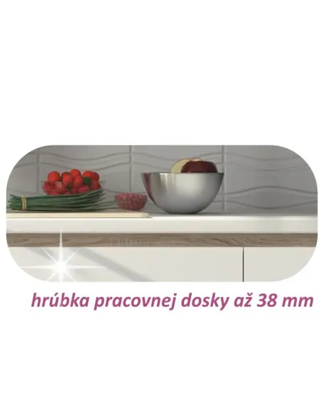 Dulap bucătărie, LINE ALB, dulap inferior colț, 72.5x72.5x82 cm, PAL melaminat | MobilaOK