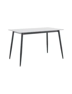 Masă FLORENC TIP 1, sufragerie, 121x71 cm, piatră și oțel | MobilaOK