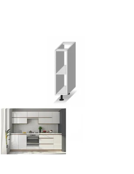 Dulap inferior KONDELA, bucătărie, 20x82.5x52.5 cm, PAL melaminat stejar sonoma | MobilaOK