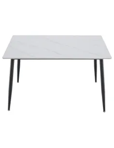 Masă FLORENC TIP 1, sufragerie, 121x71 cm, piatră și oțel | MobilaOK 2