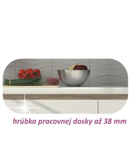 Dulap inferior KONDELA, bucătărie, 20x82.5x52.5 cm, PAL melaminat stejar sonoma | MobilaOK