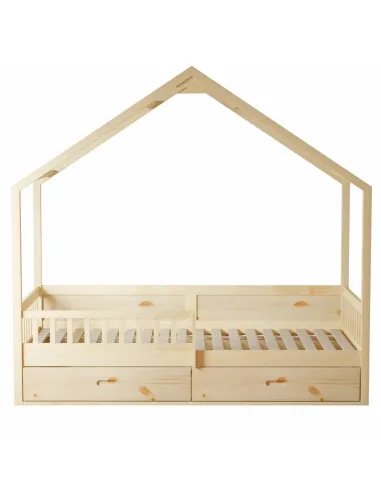 Pat Montessori BIANKA, dormitor copii, 90x200, pin masiv natural | MobilaOK