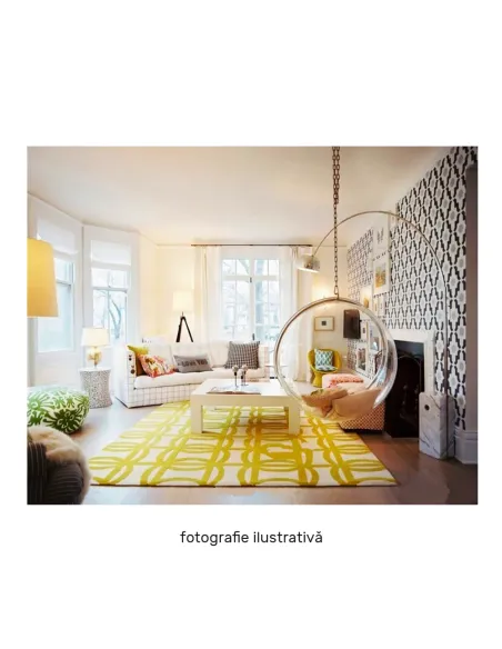 Scaun suspendat BUBBLE NEW, interior/exterior, 106x62x106 cm, oțel/acrilic/țesătură | MobilaOK