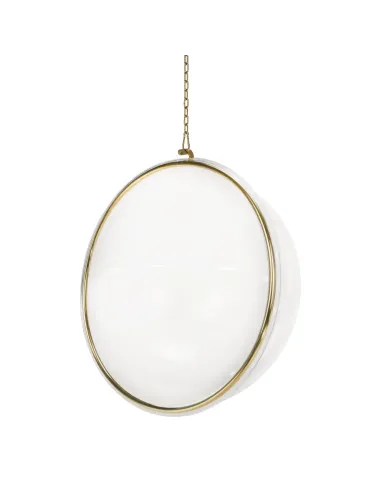Scaun suspendat BUBBLE NEW, interior/exterior, 106x62x106 cm, oțel/acrilic/țesătură | MobilaOK