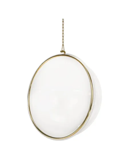 Scaun suspendat BUBBLE NEW, interior/exterior, 106x62x106 cm, oțel/acrilic/țesătură | MobilaOK