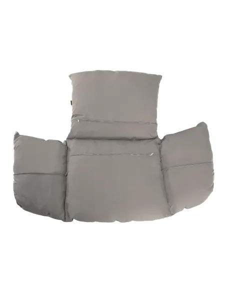 Scaun suspendat BUBBLE NEW TIP 2, living/terasă, 106x68x133 cm, oțel/acrilic/țesătură | MobilaOK