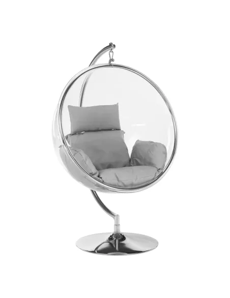 Scaun suspendat BUBBLE NEW TIP 3, living/exterior, 97x155 cm, oțel/acril/țesătură | MobilaOK