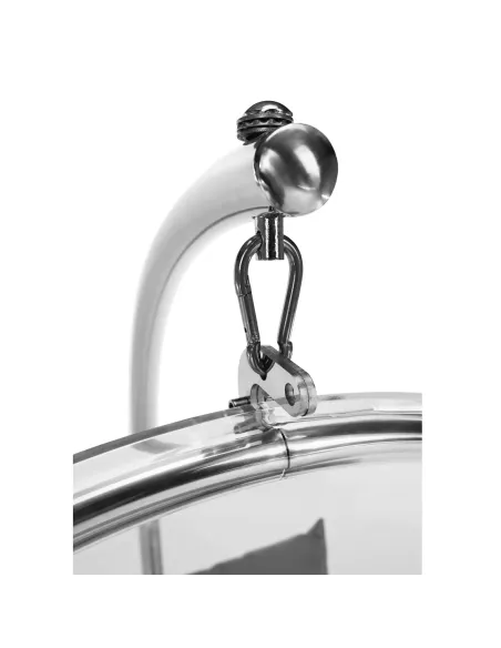 Scaun suspendat BUBBLE NEW TIP 3, living/exterior, 97x155 cm, oțel/acril/țesătură | MobilaOK