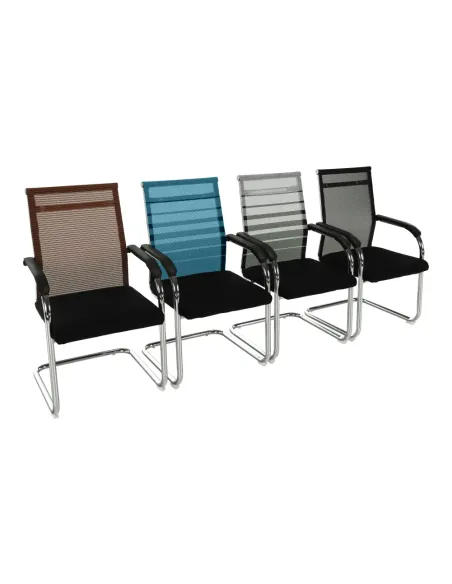 Scaun ESIN, birou, 55x64x93 cm, textil mesh și metal | MobilaOK