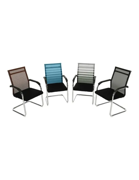 Scaun ESIN, birou, 55x64x93 cm, textil mesh și metal | MobilaOK