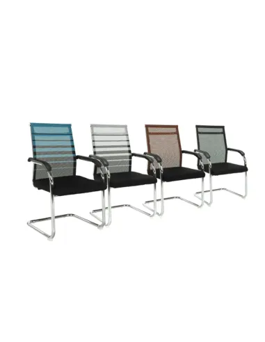 Scaun ESIN, birou, 55x64x93 cm, textil mesh și metal | MobilaOK