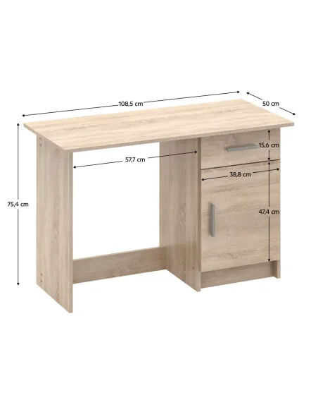 Masă de birou SIRISS NEW, birou, 150x75.6x75.4 cm, PAL melaminat | MobilaOK