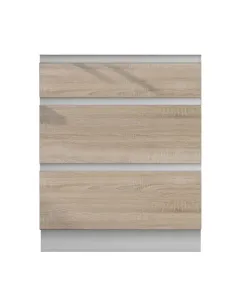 Dulap bucătărie KONDELA, bucătărie, 60x82x54.5 cm, PAL melaminat stejar sonoma/alb | MobilaOK