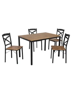Set Sufragerie HAIM, living, 120x80x75 cm, MDF & metal | MobilaOK