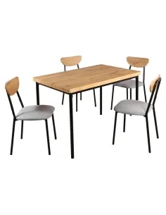 Set Sufragerie MADIO, living, 110x70 cm, MDF, metal, tesatura | MobilaOK